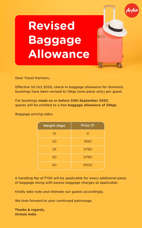 Airasia baggage cost per kg on sale